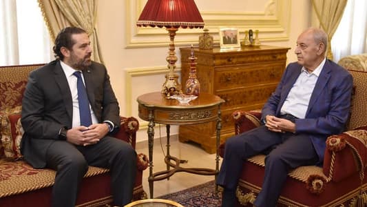 Berri, Hariri discuss 2020 state budget draft