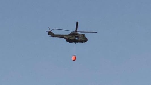 Army helicopters continue to assist in firefighting in various areas