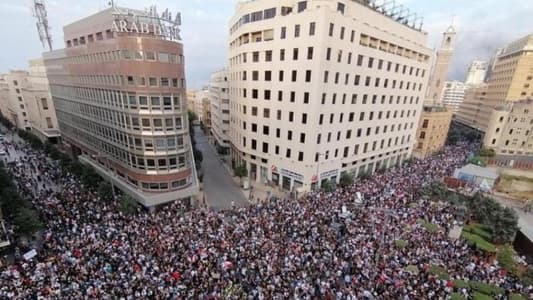 MTV correspondent: The number of protesters in Riad el-Solh Square remains the same and has not decreased