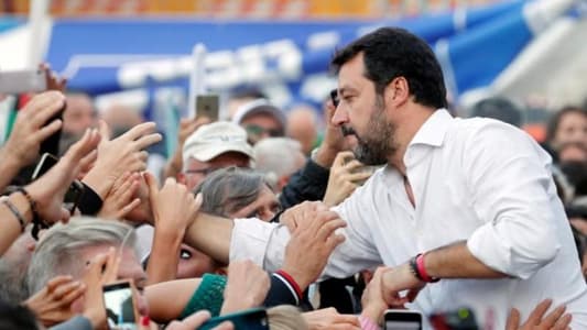 Salvini's right rallies in Rome to protest against Italy government