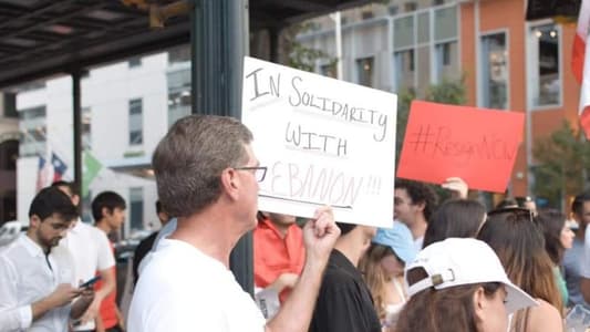 Photos: Demonstrations in Texas in solidarity with Lebanon