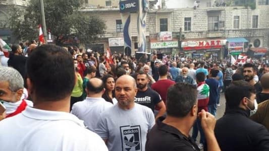 MTV correspondent: Demonstrators continue to protest in Aley