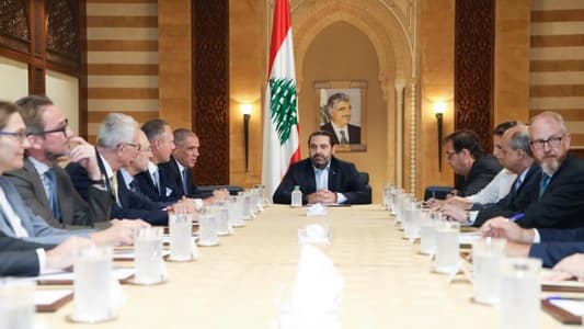 Hariri receives EU ambassadors