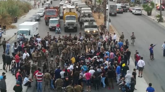 Army reopens al-Awali road in Sidon, stampede results in five minor injuries