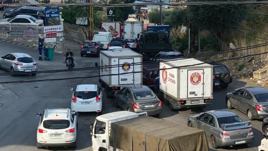 بالصورة: زحمة سير خانقة على الطريق البحرية في غزير