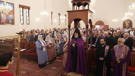 Mass service in Bourj Hammoud for peace in Lebanon