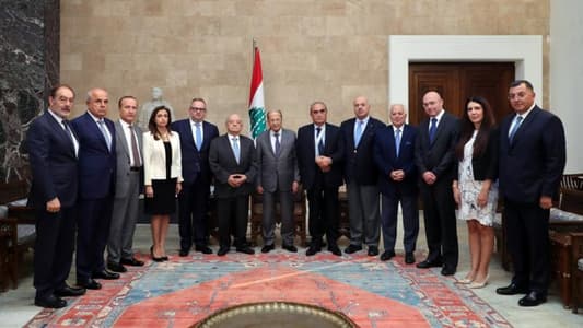 Aoun in front of Maronite League delegation: Lebanon will have a "clean" government