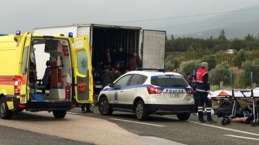 Police find 41 migrants alive in truck in northern Greece