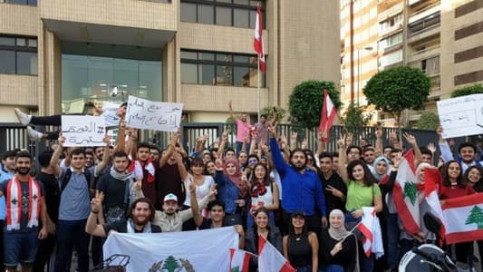 BAU students protest in Beirut and Dibbiyeh