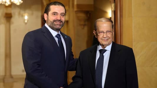 President Aoun and Hariri will hold a meeting at Baabda Palace in a few minutes