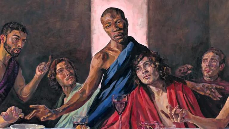 Mysterious Bullet Hole through Jesus Christ Found on Painting of the Last Supper