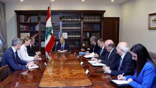 Aoun tackles developments with EU Ambassador to Lebanon