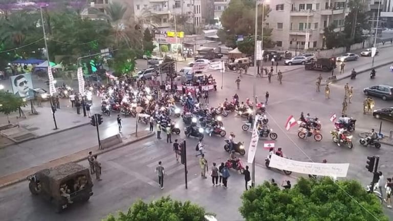 مسيرة دراجات نارية جابت شوارع صيدا وهذا الهدف