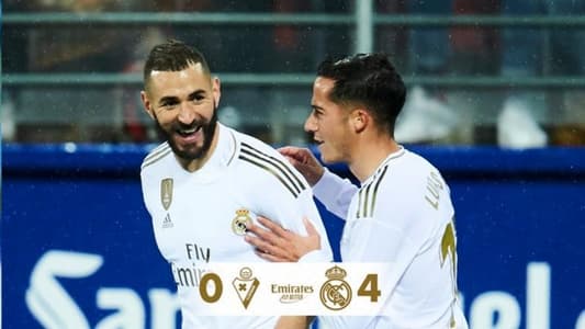 ريال مدريد يقسو على إيبار برباعية نظيفة