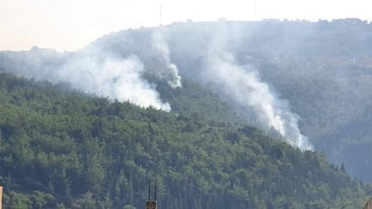 بالصورة: اندلاع حرائق في كفرحبو الواقعة بين الضنية وزغرتا