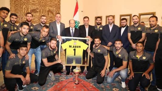 President congratulates Al-Ahed on winning AFC Cup