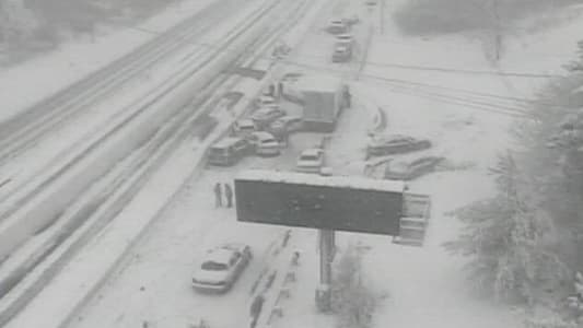 US Snowstorm Causes 50-Car Pileup as America Prepares for Arctic Blast