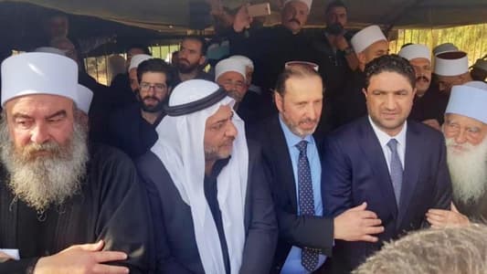 الغريب شارك في مأتم الشيخ ركان الأطرش في السويداء موفداً من ارسلان