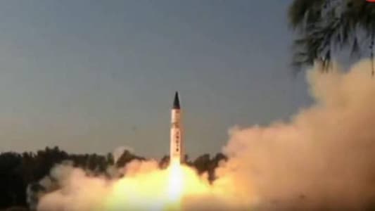 الهند تختبر صاروخاً قادراً على حمل رأس نووي