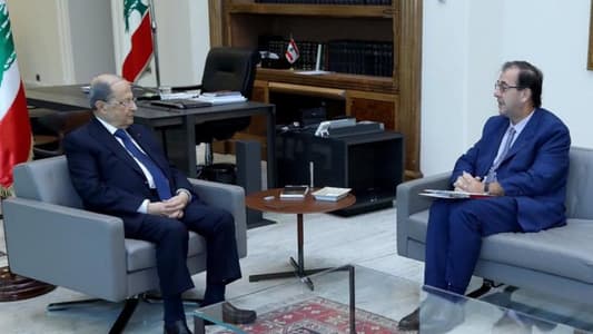 الرئيس عون استقبل السفير الفرنسي في لبنان برونو فوشيه وعرض معه للأوضاع العامة في البلاد