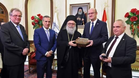 Yazigi receives in Damascus a German parliamentary delegation