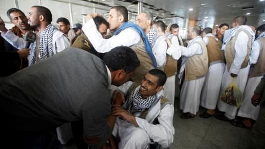 Houthi prisoners released by Saudi arrive in Yemeni capital