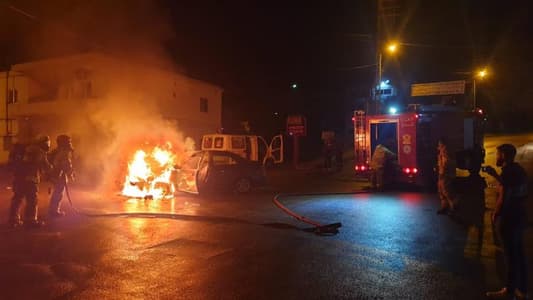 إخماد حريق شبّ داخل سيارة في البترون فجراً