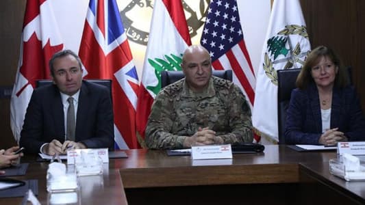 قائد الجيش يتابع موضوع برنامج المساعدات الأميركية والبريطانية والكندية 