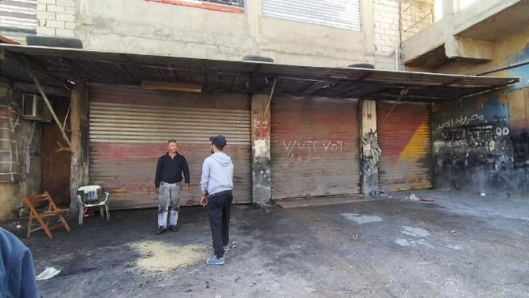 إغلاق محال في صيدا احتجاجاً على الأوضاع