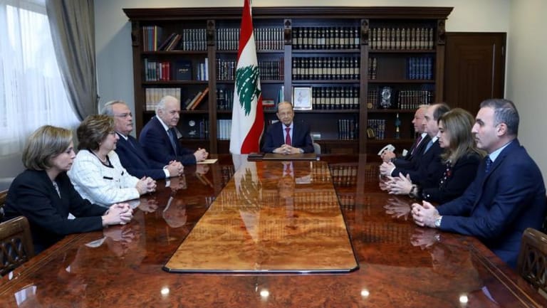 Aoun, Abboud discuss court work
