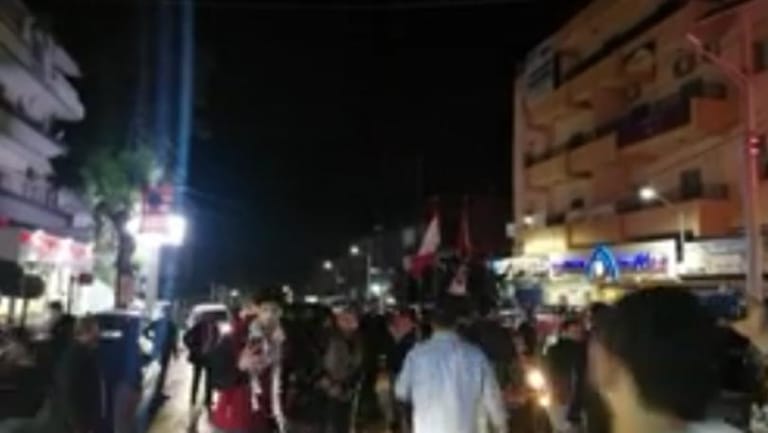 "قافلة الثورة" وصلت الى ساحة الإعتصام في حلبا