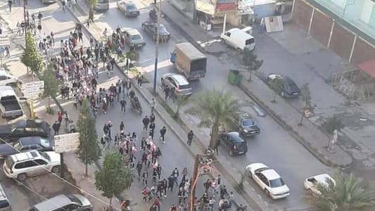 مسيرة طالبية حاشدة جالت في شوارع البداوي