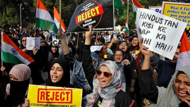 From housewives to hijab-clad students, women take center stage in Indian protests