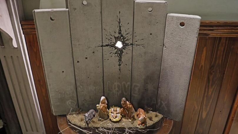 Banksy’s ‘Scar of Bethlehem’ Nativity Unveiled in West Bank Hotel