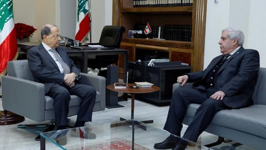 الرئيس عون عرض مع الداود ورحمة وبقرادوني للتطورات