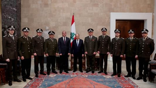 الرئيس عون استقبل المدير العام للجمارك بدري ضاهر مع وفد من المديرية هنأوه بمناسبة الأعياد المجيدة