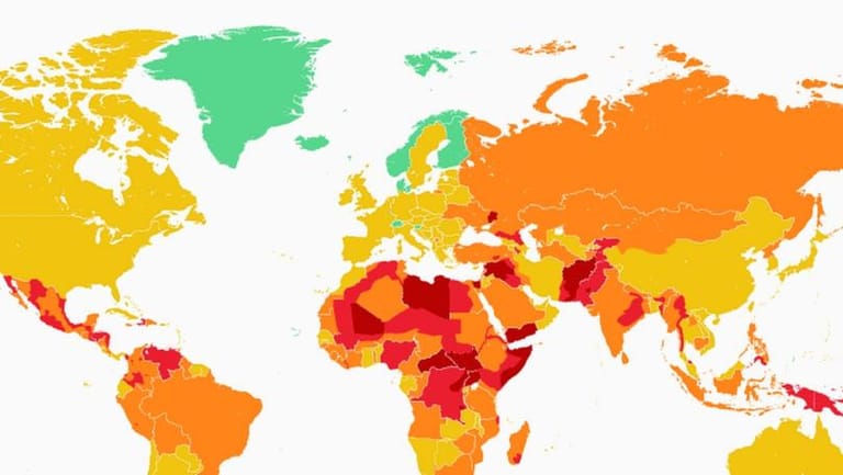The Most Dangerous Countries in the World for 2020, Mapped