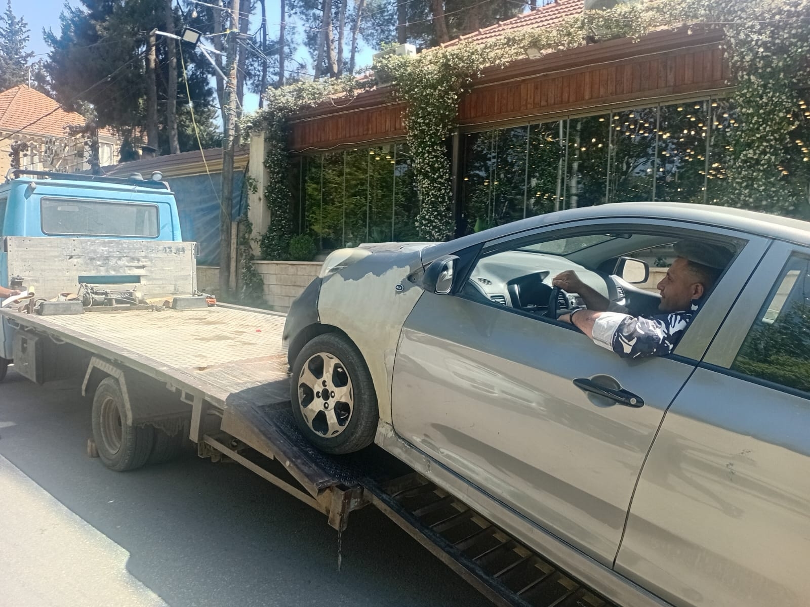 Photos: Security checkpoints and confiscated unlicensed vehicles