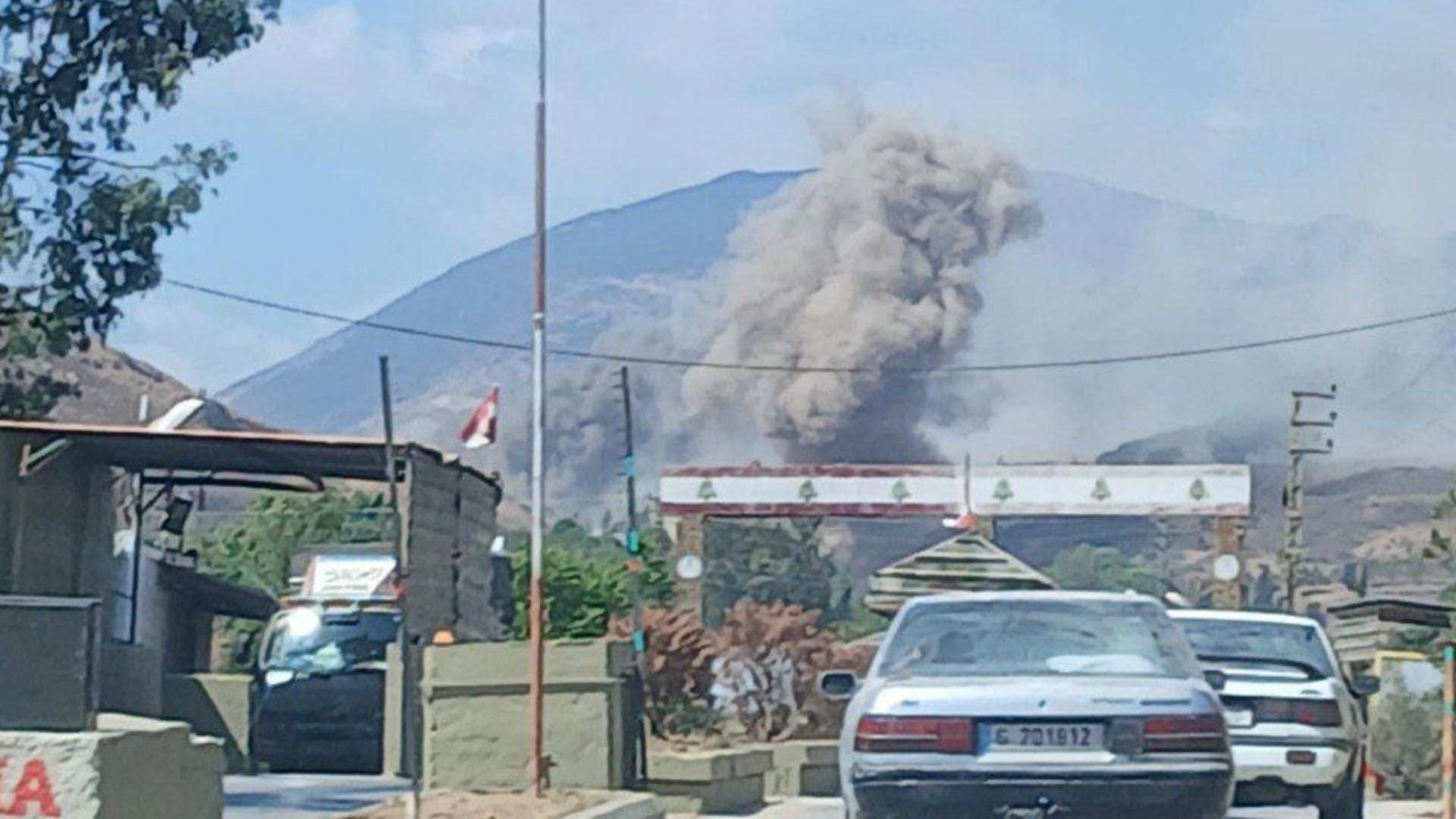 Photos: A series of Israeli airstrikes targeted the Mahmoudiyeh, Wadi Berghoz, and Al-Jabour areas in southern Lebanon