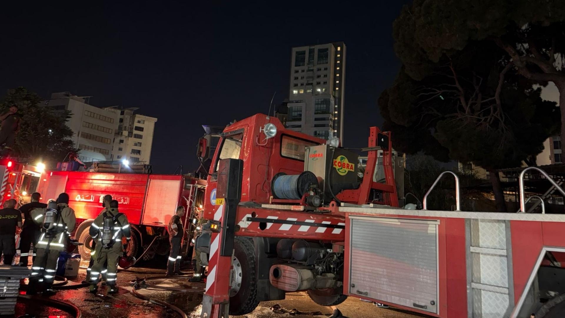 Dekwaneh Fire Contained by Civil Defense