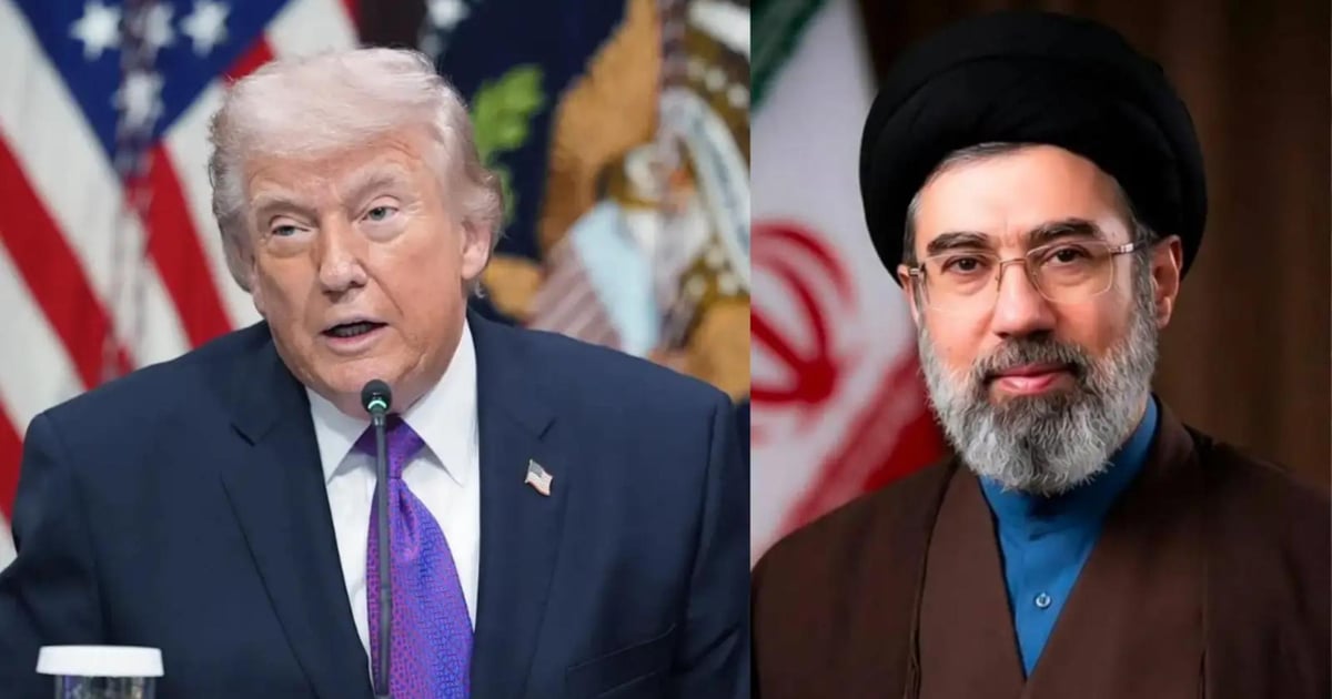 محادثة بين خامنئي وترامب