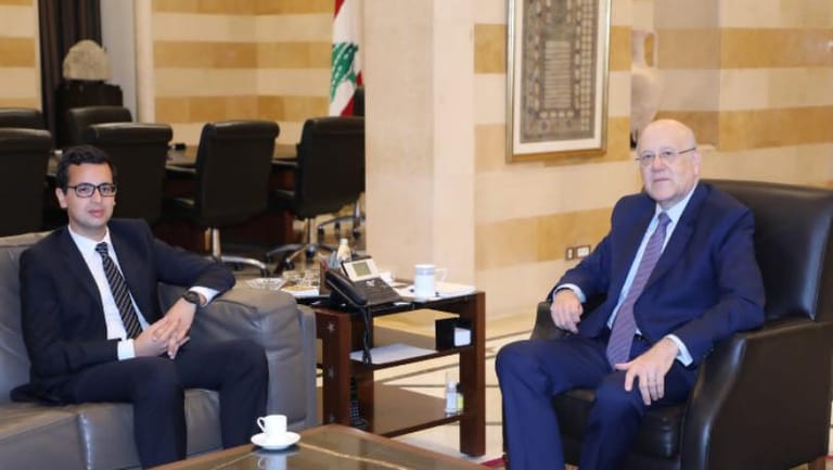 Mikati meets IMF Lebanon representative