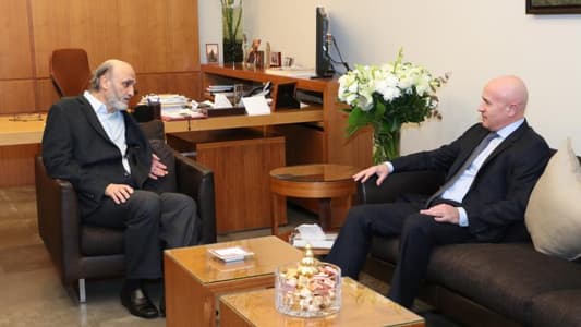 Geagea meets Ambassador of Argentina