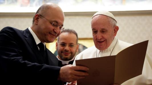 Pope backs Iraqi call for its sovereignty to be respected