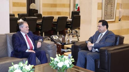 دياب التقى سفير سوريا ووفدًا من نقابة أصحاب المستشفيات الخاصة 