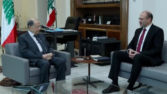 Aoun meets Health Minister
