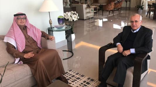 سليمان استقبل السفير السعودي: لا يمكن سلخ لبنان عن حضنه العربي
