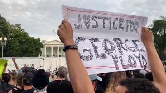 تظاهرة أمام البيت الأبيض تعبيراً عن الغضب بعد مقتل جورج فلويد