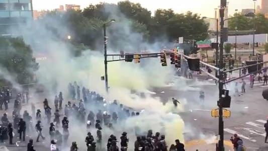 Atlanta Police Tried to Tear Gas Protesters But Wind Kept Blowing It Back in Their Faces