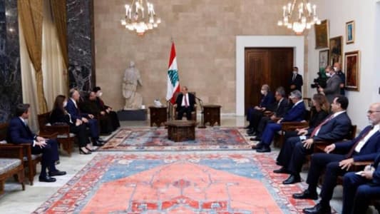 Baabda Palace witnessed array of political, economic meetings